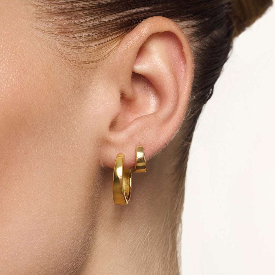 Gia Gold Hoop Earrings