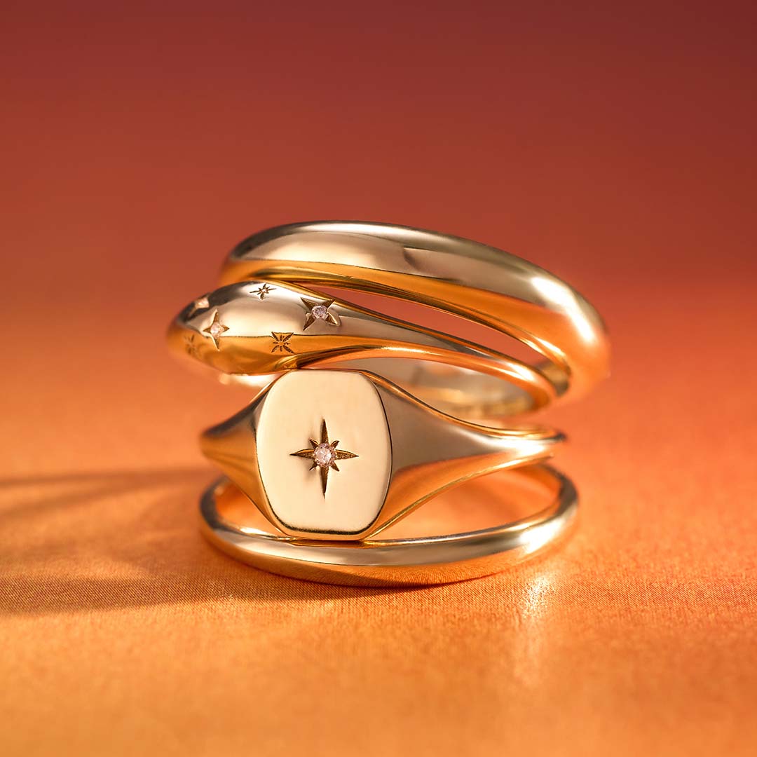 Gold Starry Sky Ring