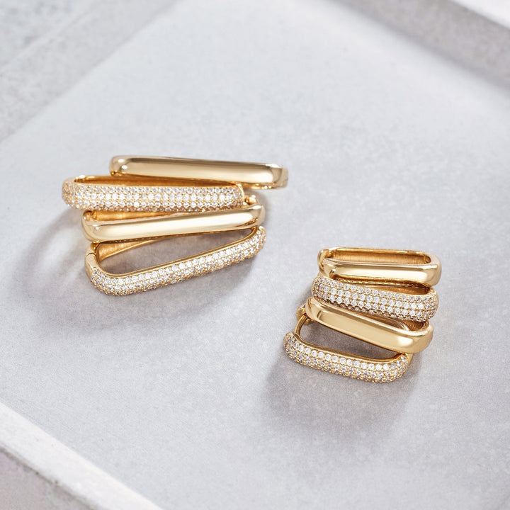 Diamond & Gold Earrings