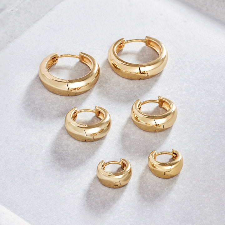 Gold Elegant Hoop Earrings