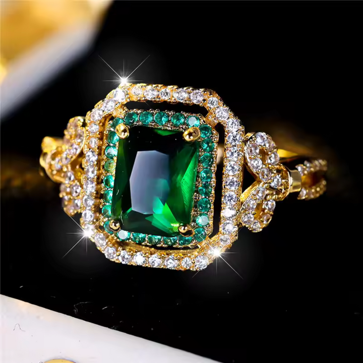 Celestial Emerald Ring