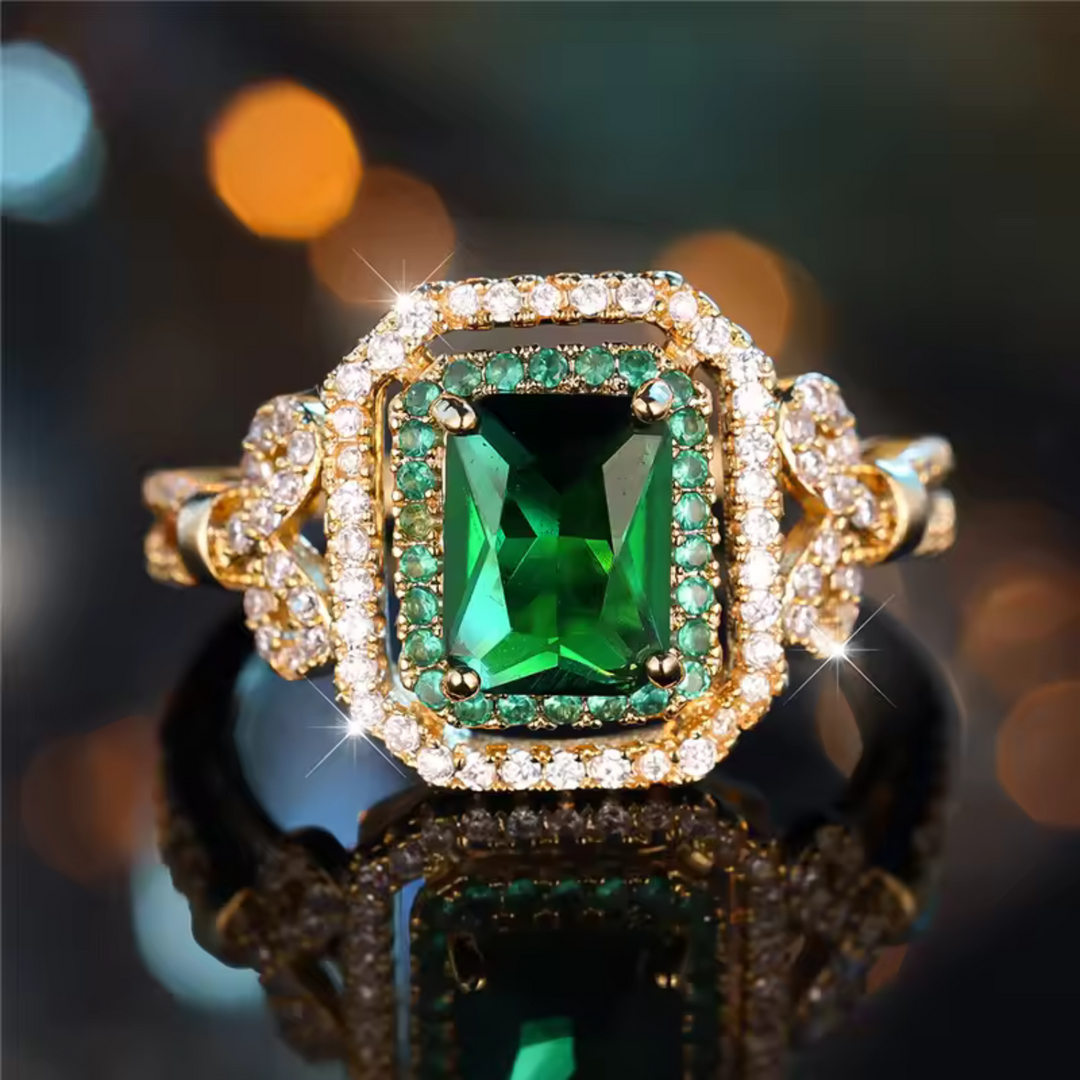 Celestial Emerald Ring
