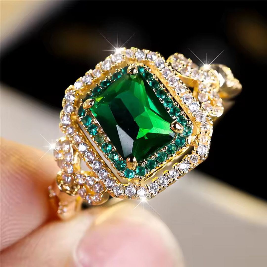 Celestial Emerald Ring