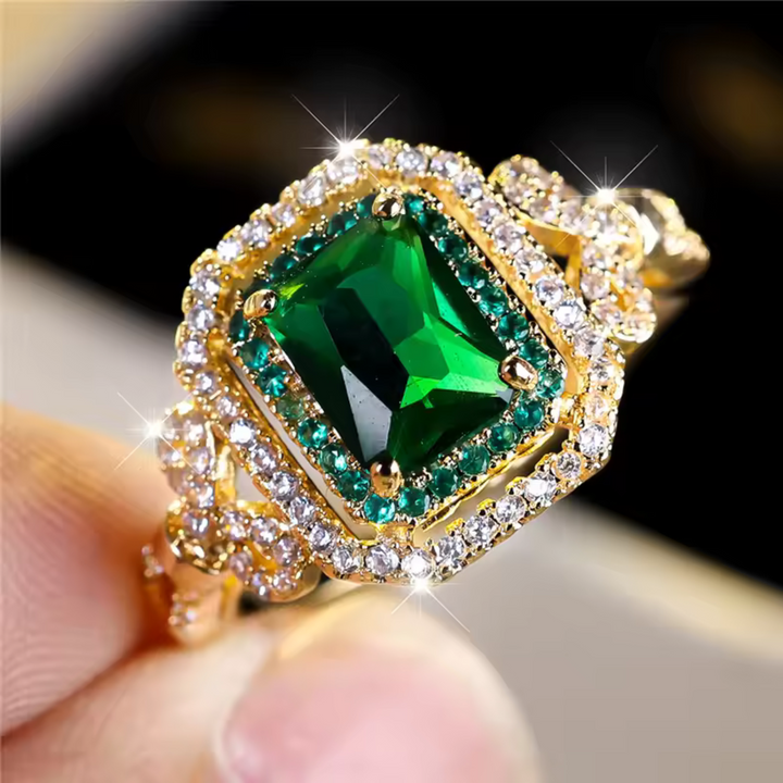 Celestial Emerald Ring
