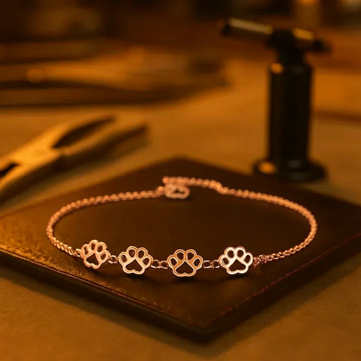 Paw Print Charm Bracelet