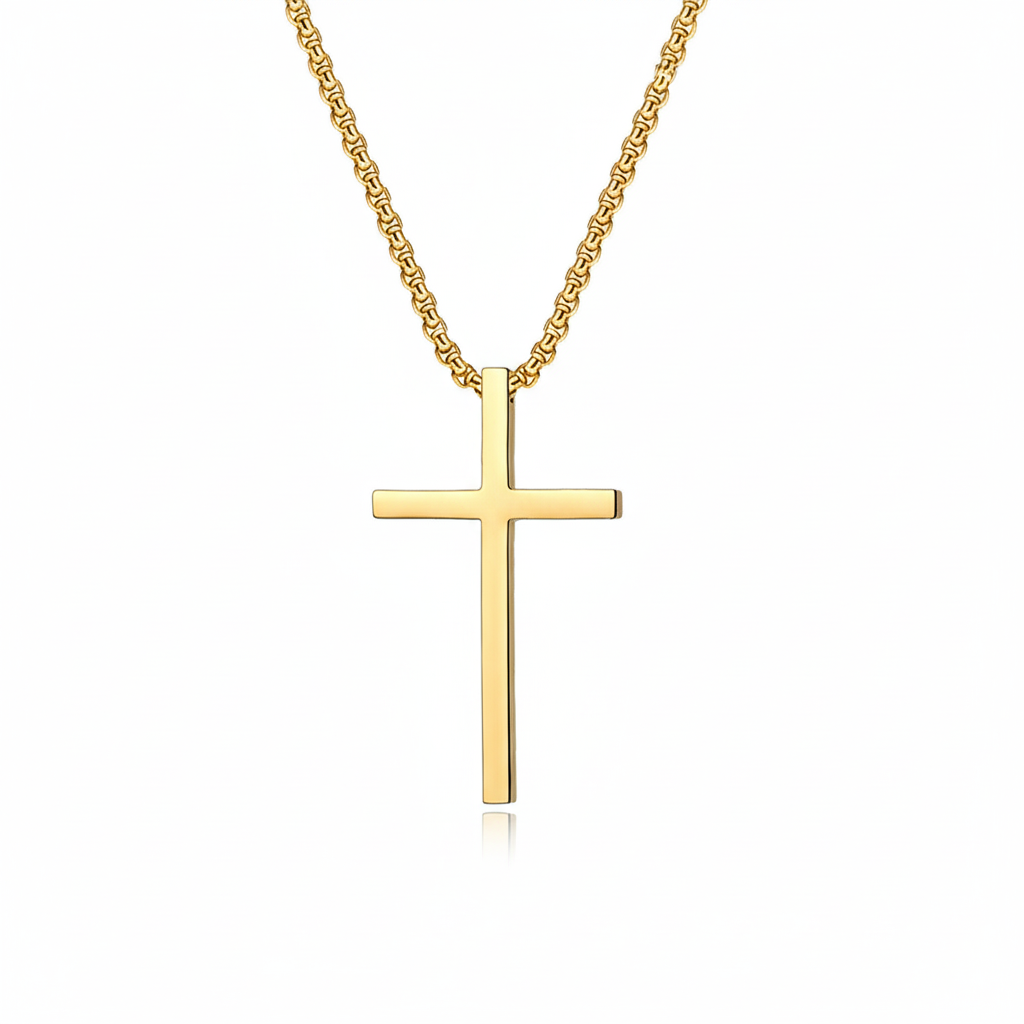 Gold Holy Cross Necklace