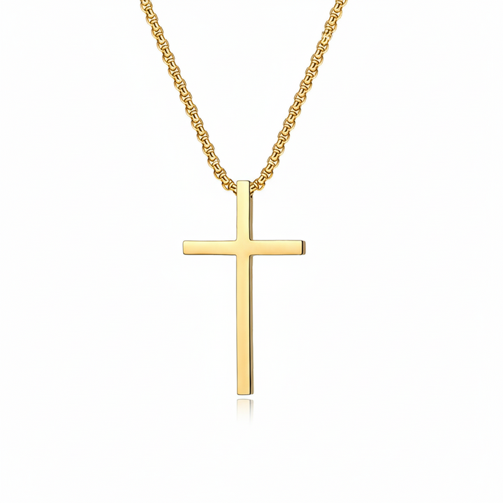 Gold Holy Cross Necklace