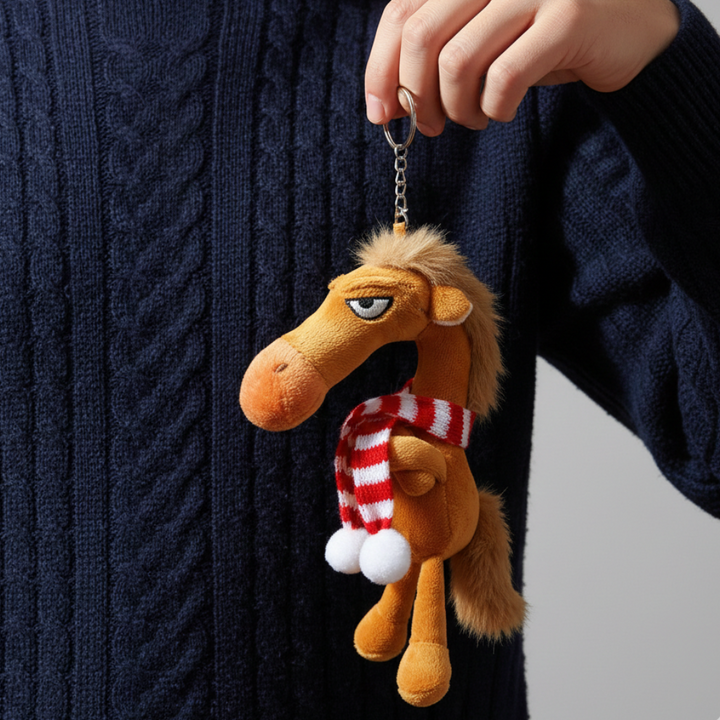 Cheeky Horse Brown Keychain