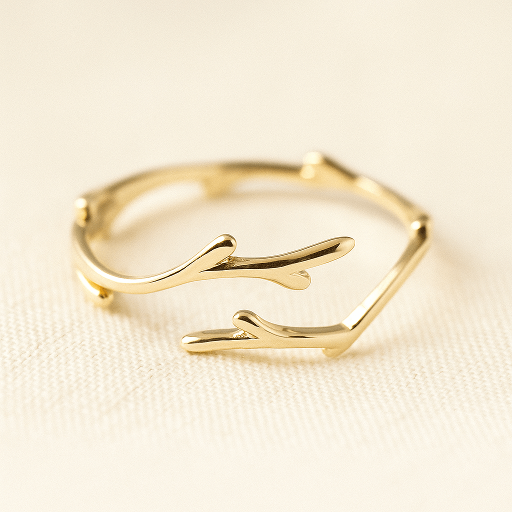 Adjustable Elegant Branch Ring" can be rewritten as "Elegant Adjustable Branch Ring.