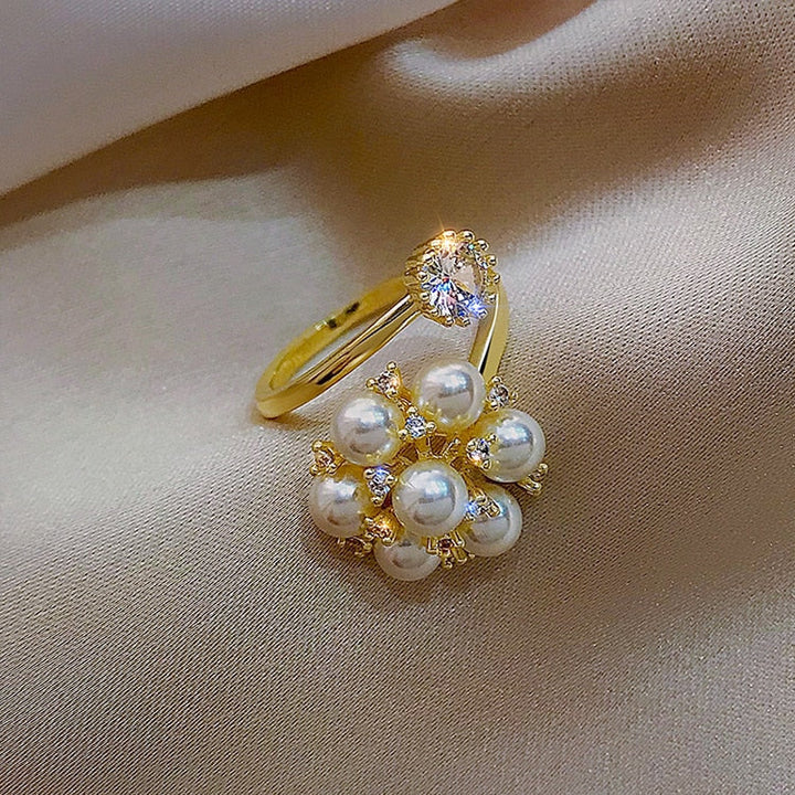 Adjustable Pearl Ring