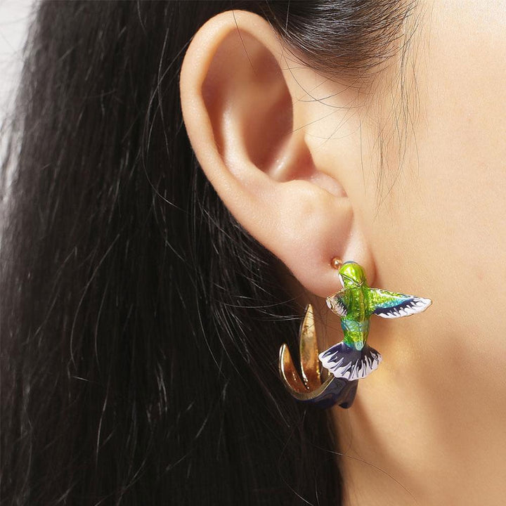 Unique Hummingbird-Shaped Earrings