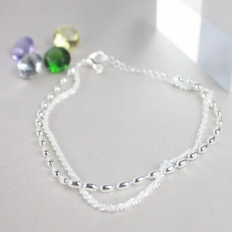 Cubic Zirconia Silver Bracelet