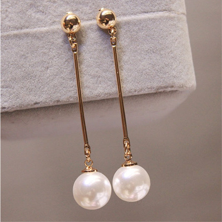 Handmade Fabric Pearl Luxury Drop Earrings