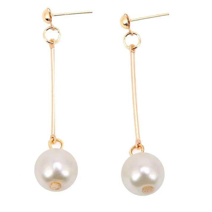 Handcrafted Luxury Drop Earrings with Unique Pearls