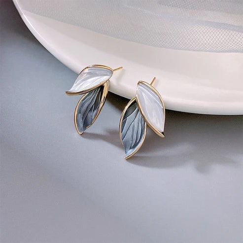 Hand-Painted Enamel Luxury Lucky Wings Earrings