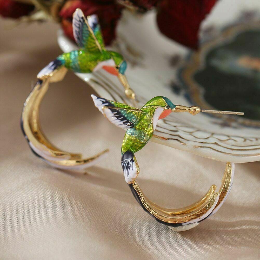 Unique Hummingbird-Shaped Earrings