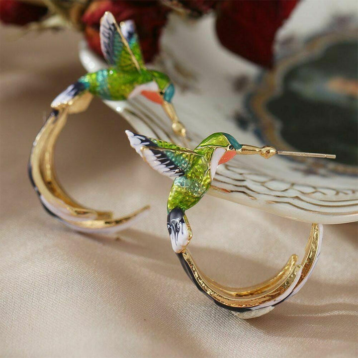 Unique Hummingbird-Shaped Earrings