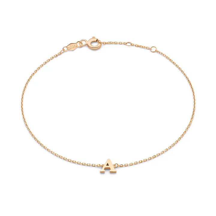Gold Initial Bracelet by Vita Signa