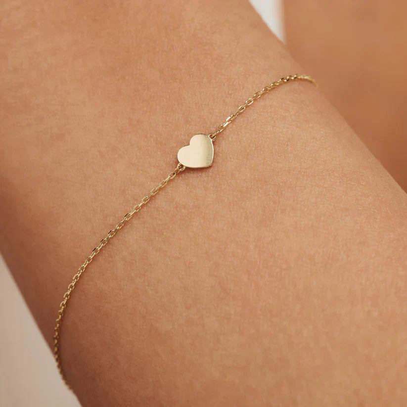 Oriana Gold Heart Bracelet