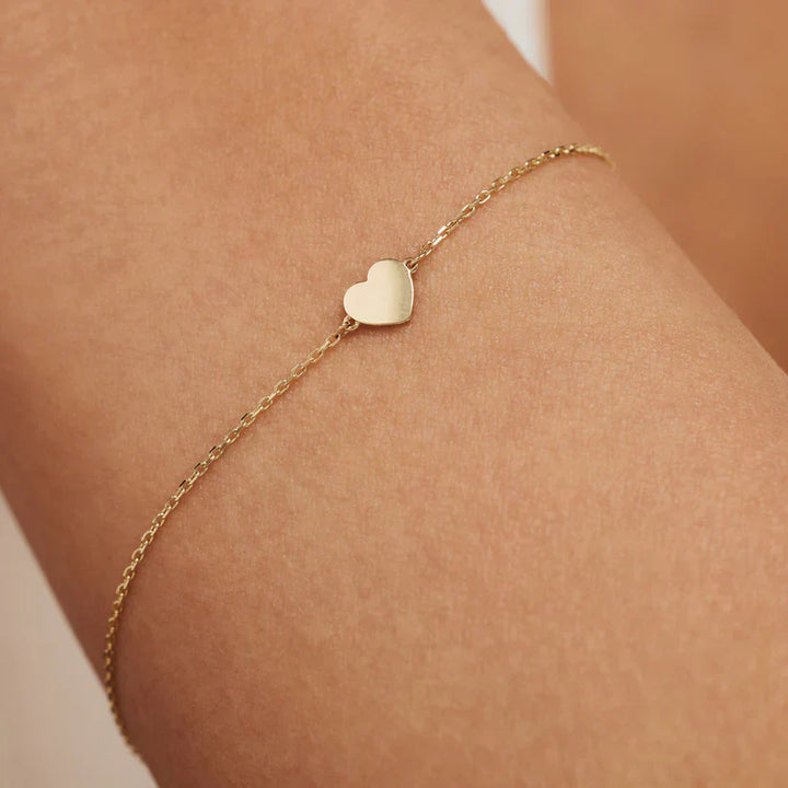 Oriana Gold Heart Bracelet