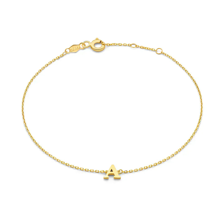 Gold Initial Bracelet by Vita Signa