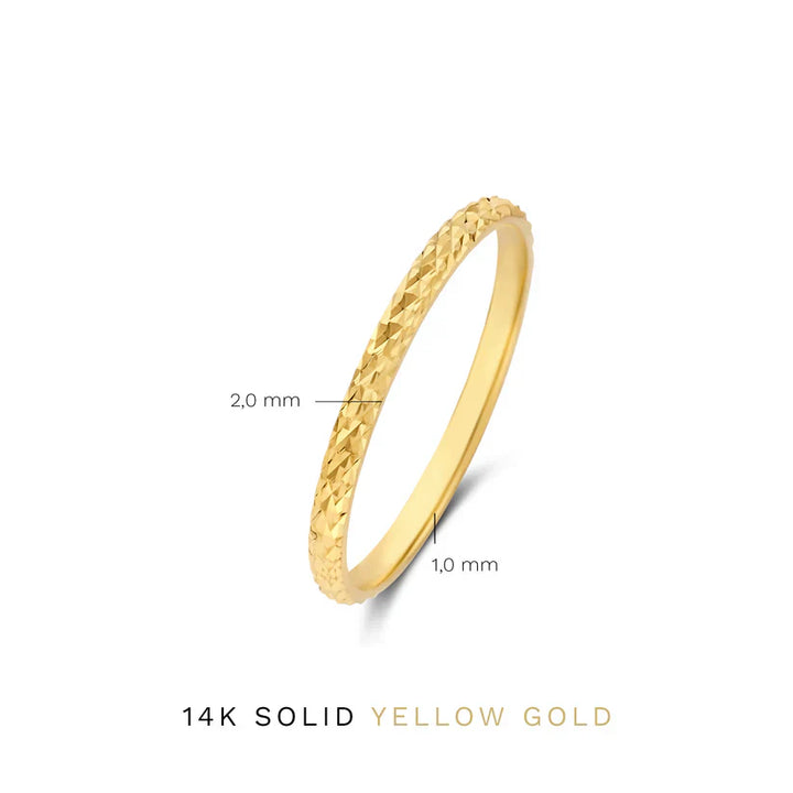 Ameline Gold Lattice Ring