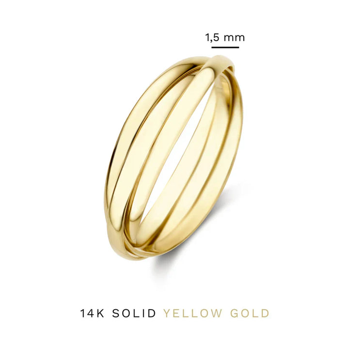 Léna Gold Trielle Ring