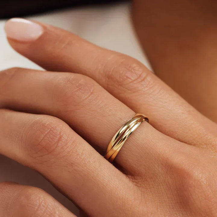 Léna Gold Trielle Ring