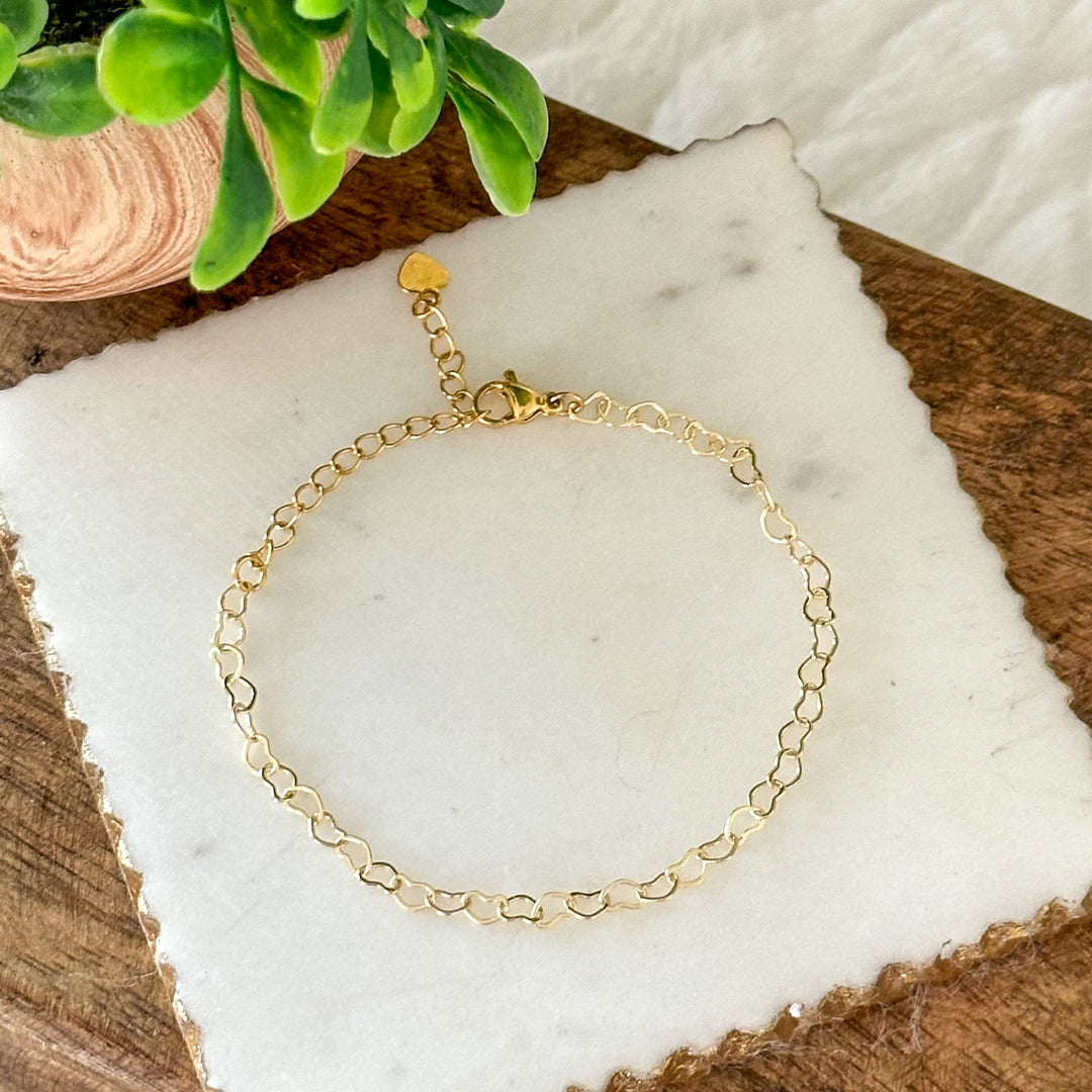Mea Heart Link Bracelet