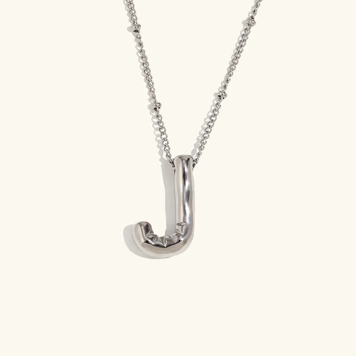 Balloon Initial Gold Necklace