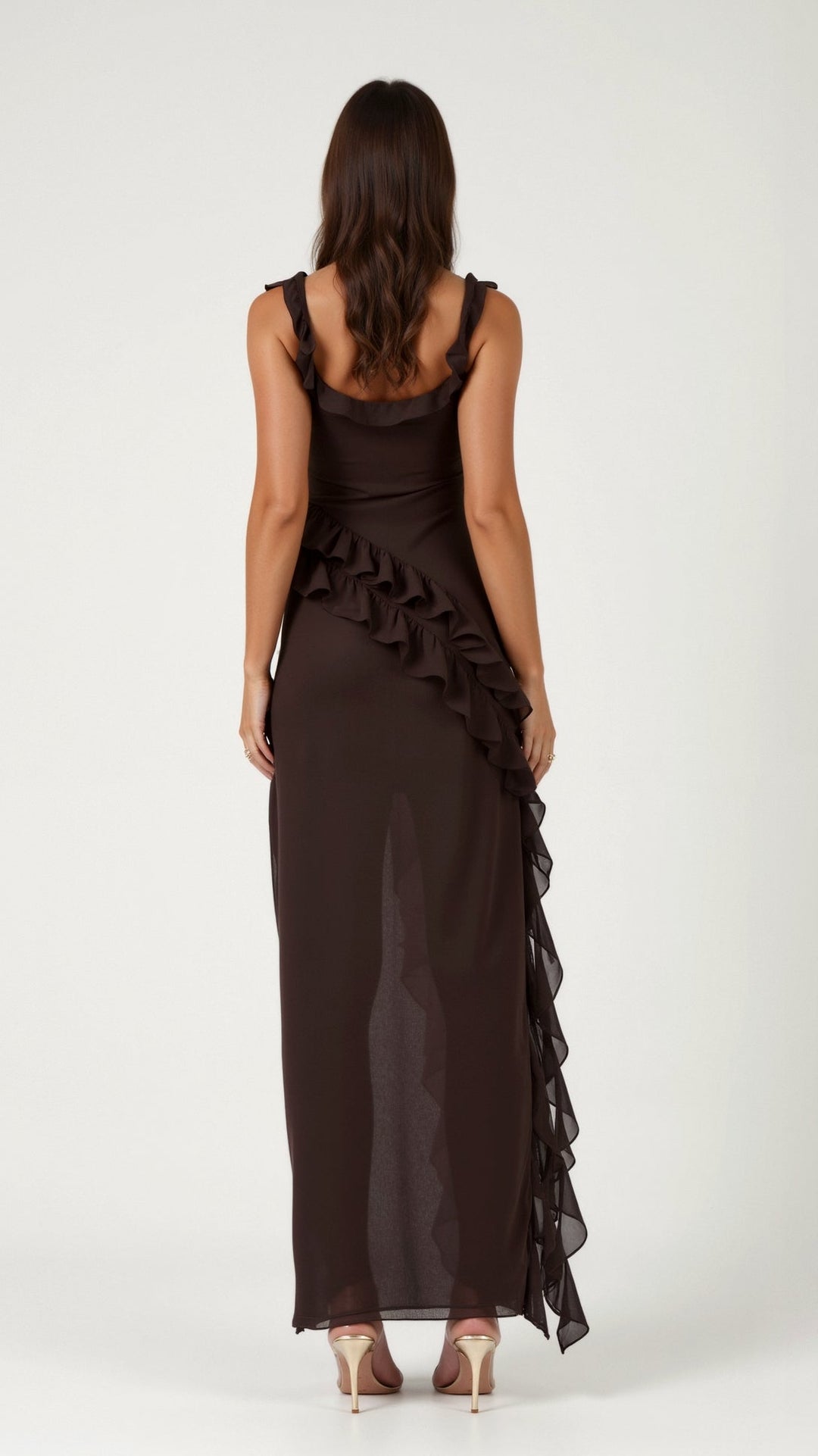 Amelia Elegant Ruffled Maxi Dress