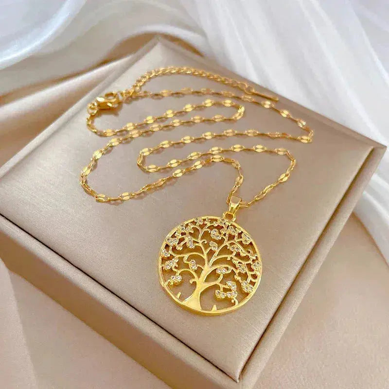 Gold Roots of Life Necklace