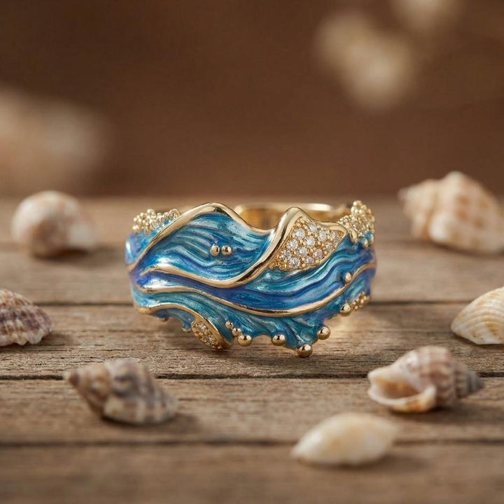 Miralys Vintage Wavy Ring