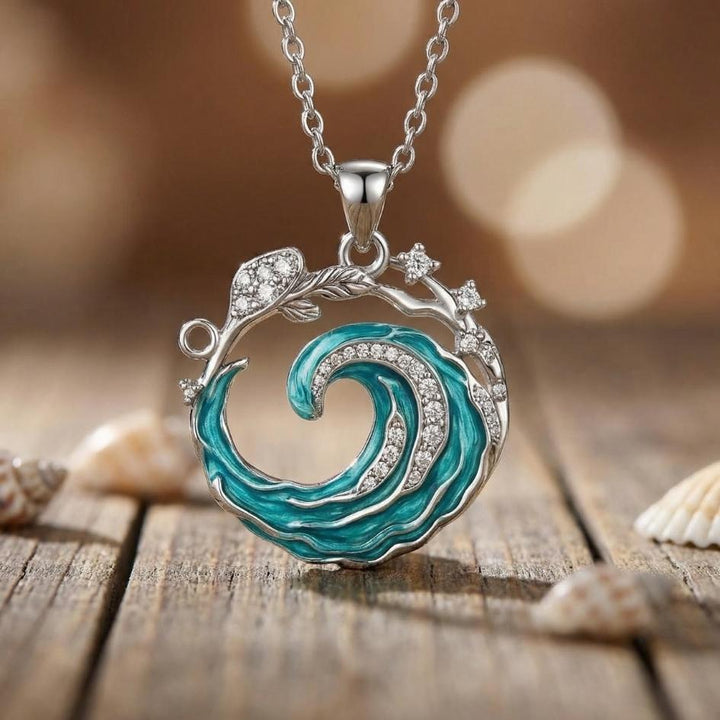 Elegant Ocean Promise Necklace