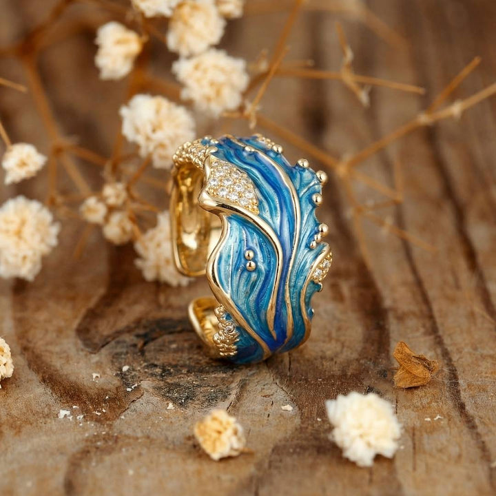 Miralys Vintage Wavy Ring