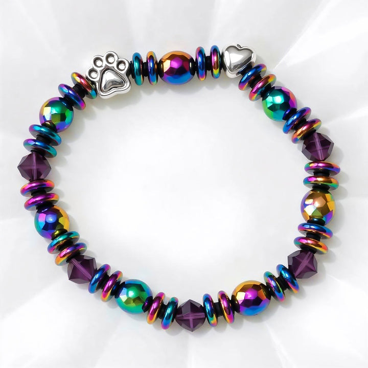 Magnetic Footprint Pendant Bracelet