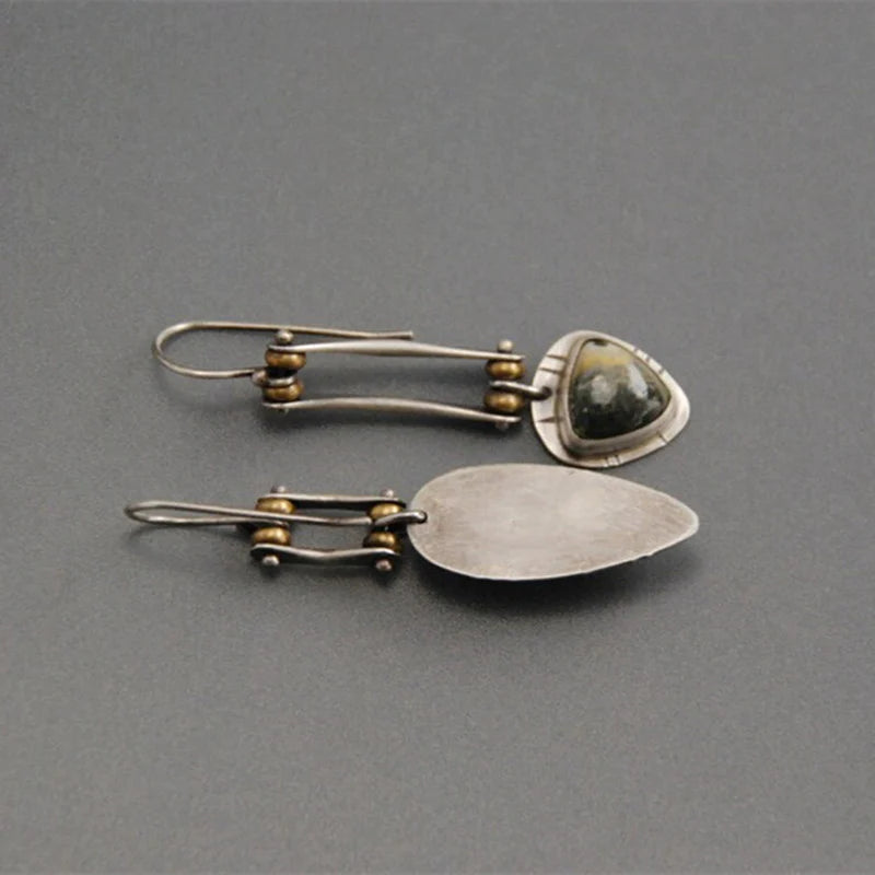 Edgy Mechanical Long Earrings