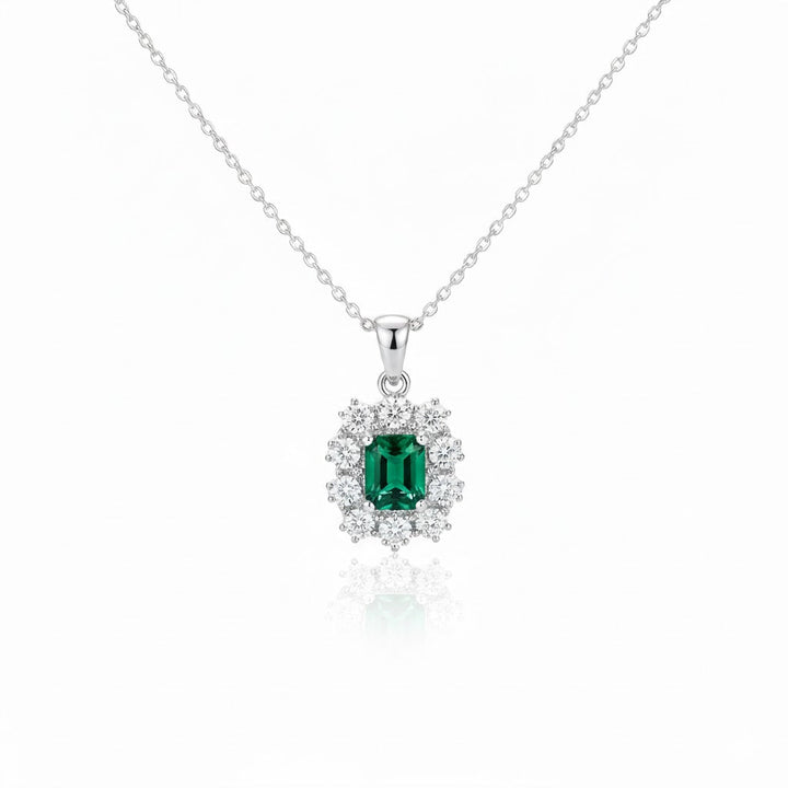 Serena Emerald Pendant Necklace