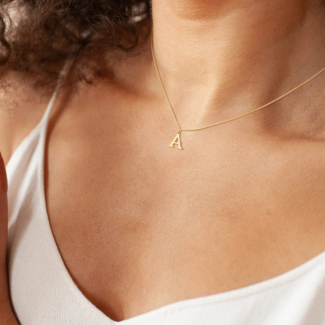 Gold Initial Necklace