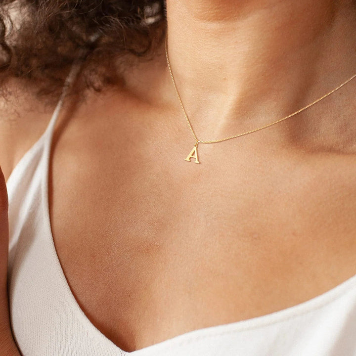 Gold Initial Necklace