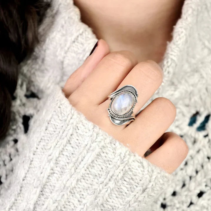 Chic Moonstone Ring