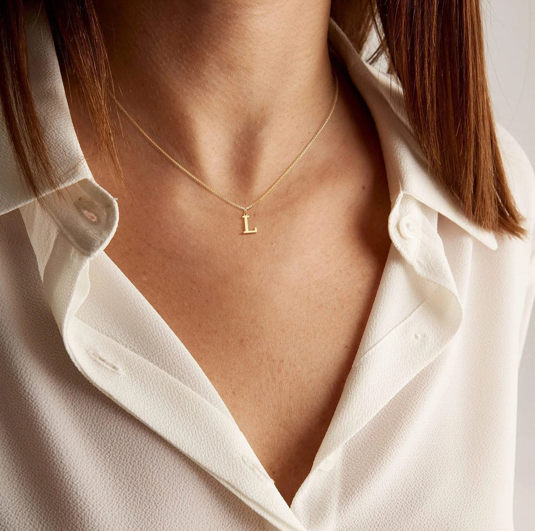 Gold Initial Necklace
