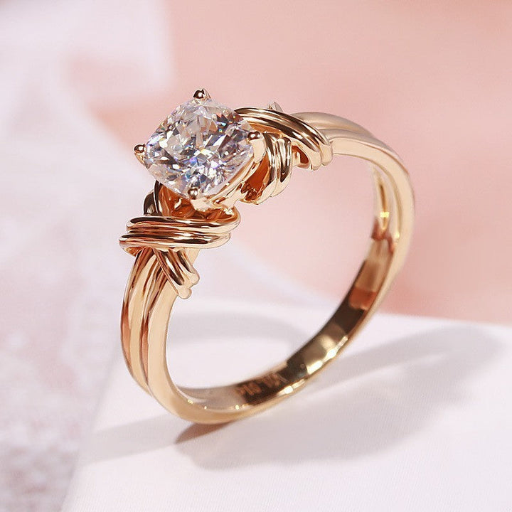 Gold Royal Bow Ring