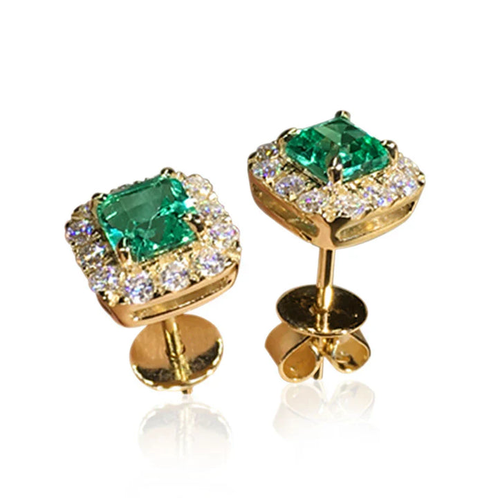 Chic Gold Camellia Earrings