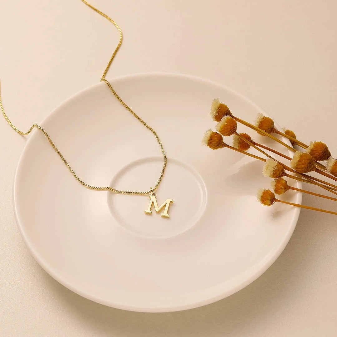 Gold Initial Necklace