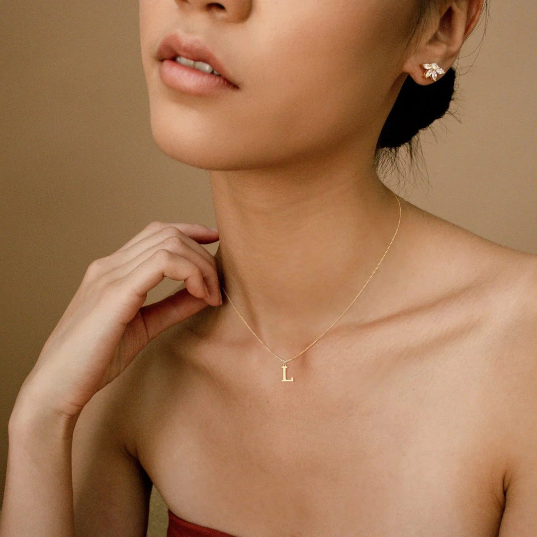 Gold Initial Necklace