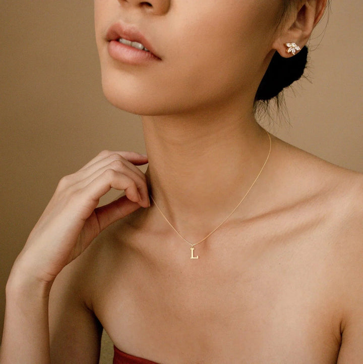 Gold Initial Necklace