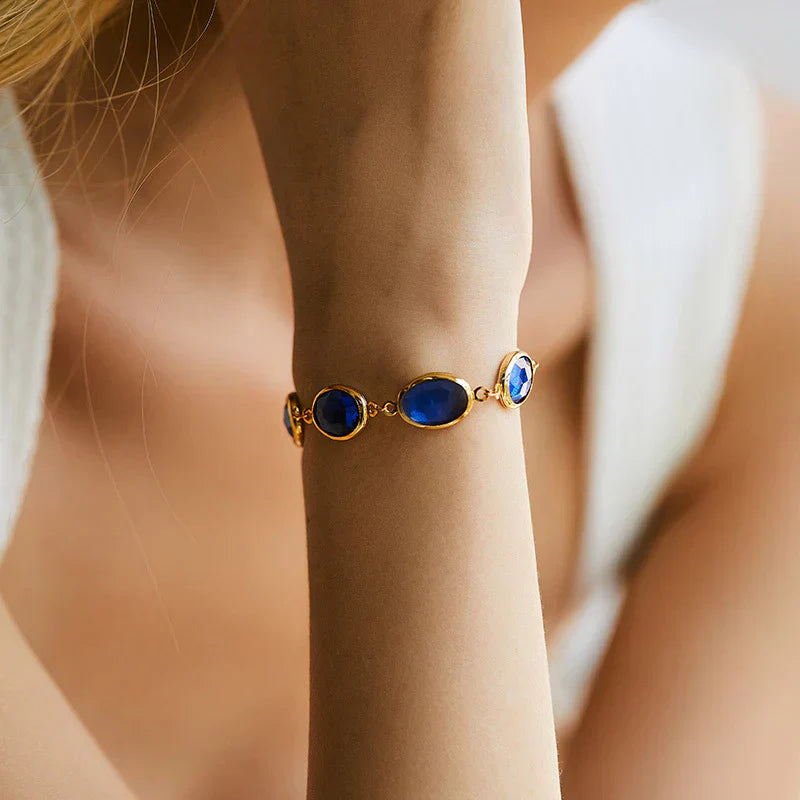 Glacial Soul Gold Cuff Bracelet