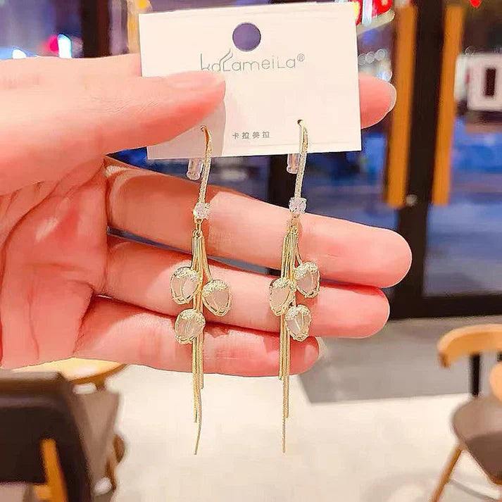 Sparkling Floral Earrings