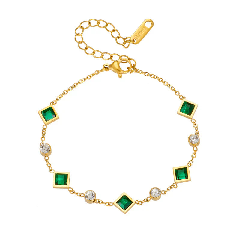 Celestial Emerald Bracelet" can be rewritten as "Starlit Emerald Bracelet.